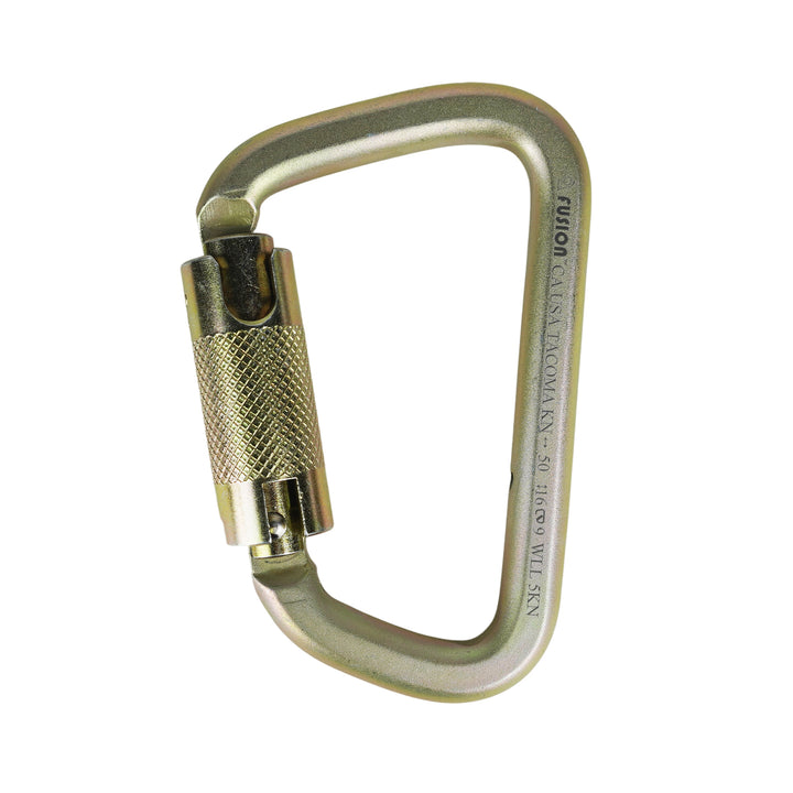 Tacoma Steel 50KN Auto Lock Carabiner – Key Nose Safety Clip for Climbing & Rigging