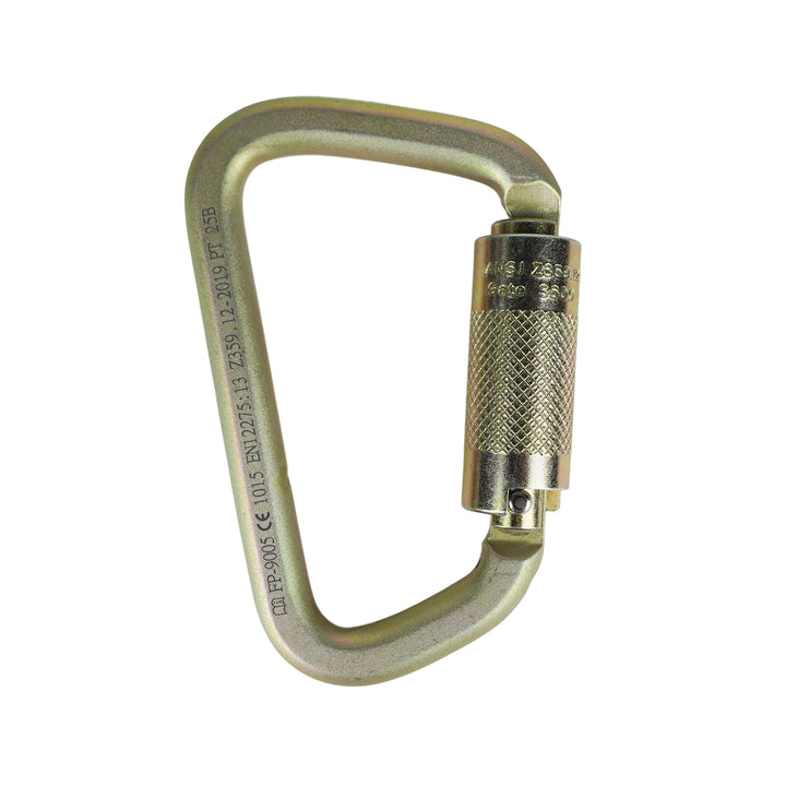 Tacoma Steel 50KN Auto Lock Carabiner – Key Nose Safety Clip for Climbing & Rigging