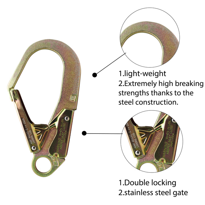 alloy steel rebar safety hook with HS locking system