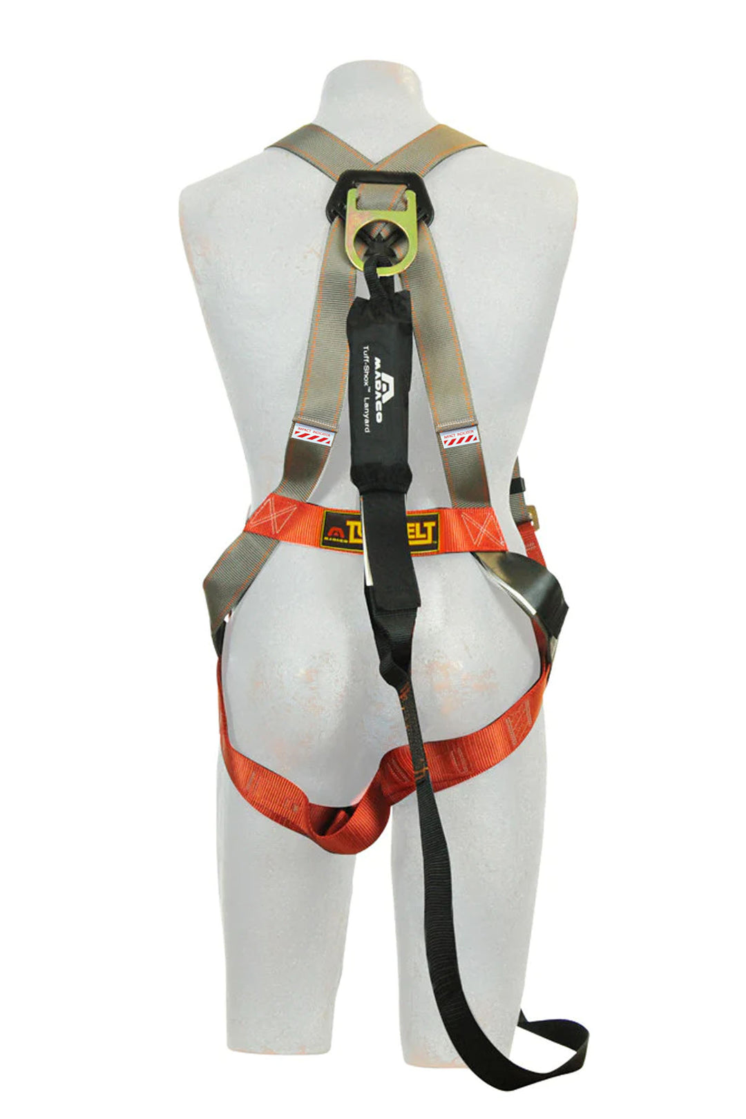 3 point full body safety harness kit with 6ft shock lanyard