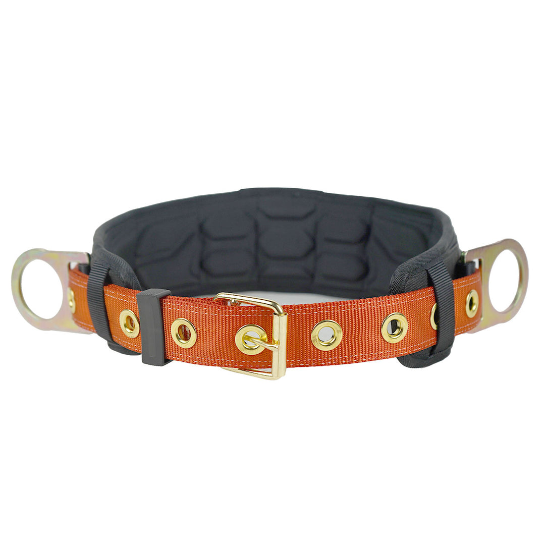 Orange and black protection body belts