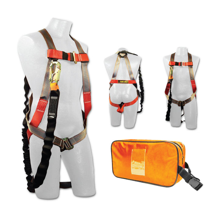 Adjustable Full Body Harness Combo Kit