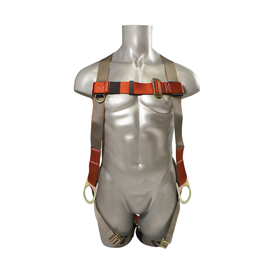 feather-lite fuego 3 point full body safety harness for osha compliance