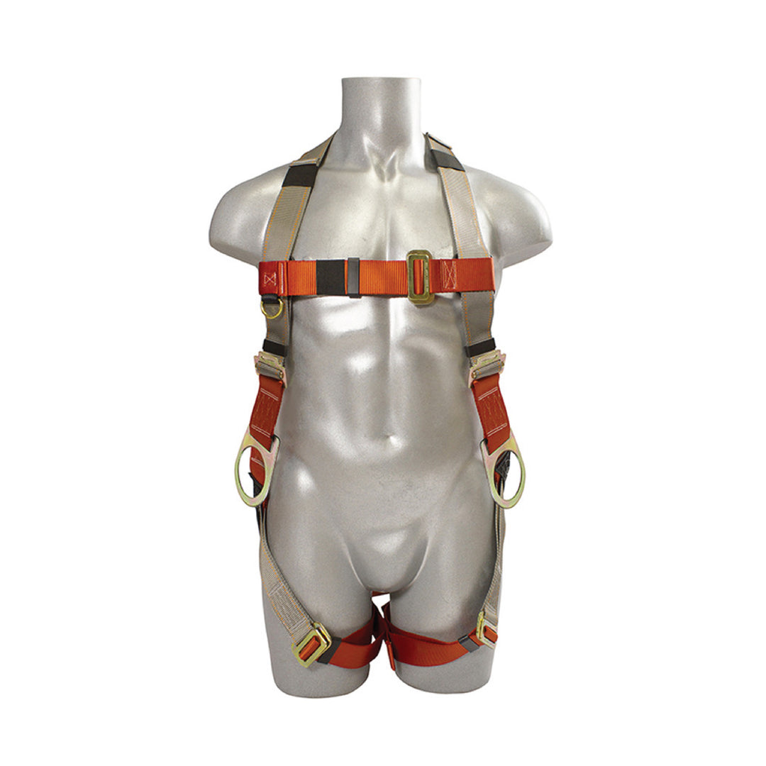 Pro-Tuff 5-Point Resilient Full Body Harness - Orange