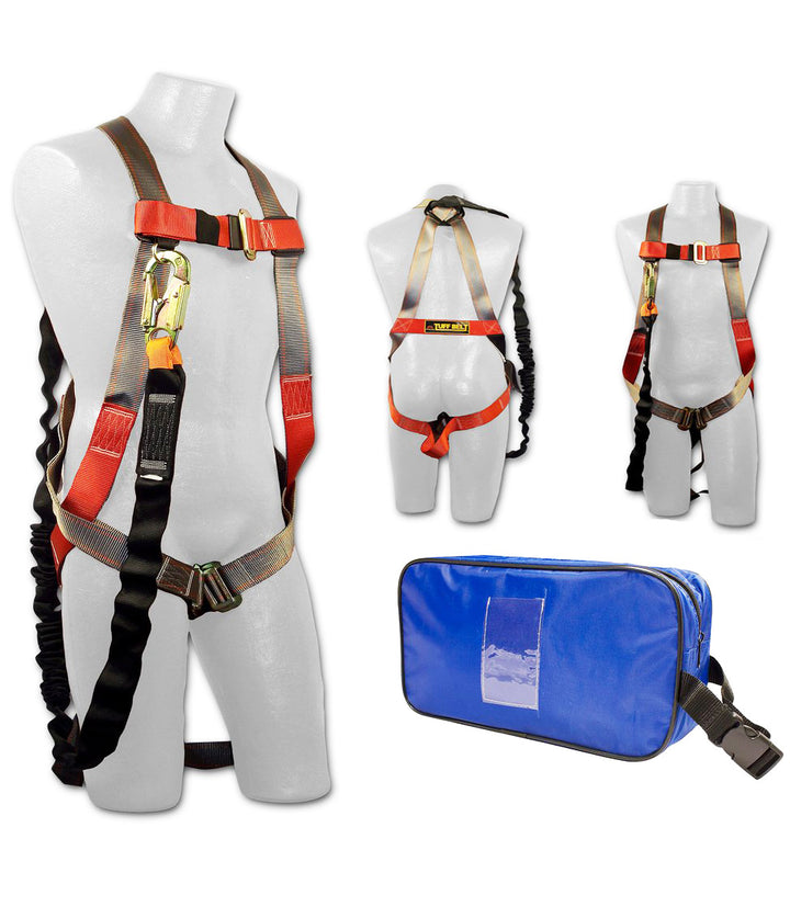 Adjustable Full Body Harness Combo Kit