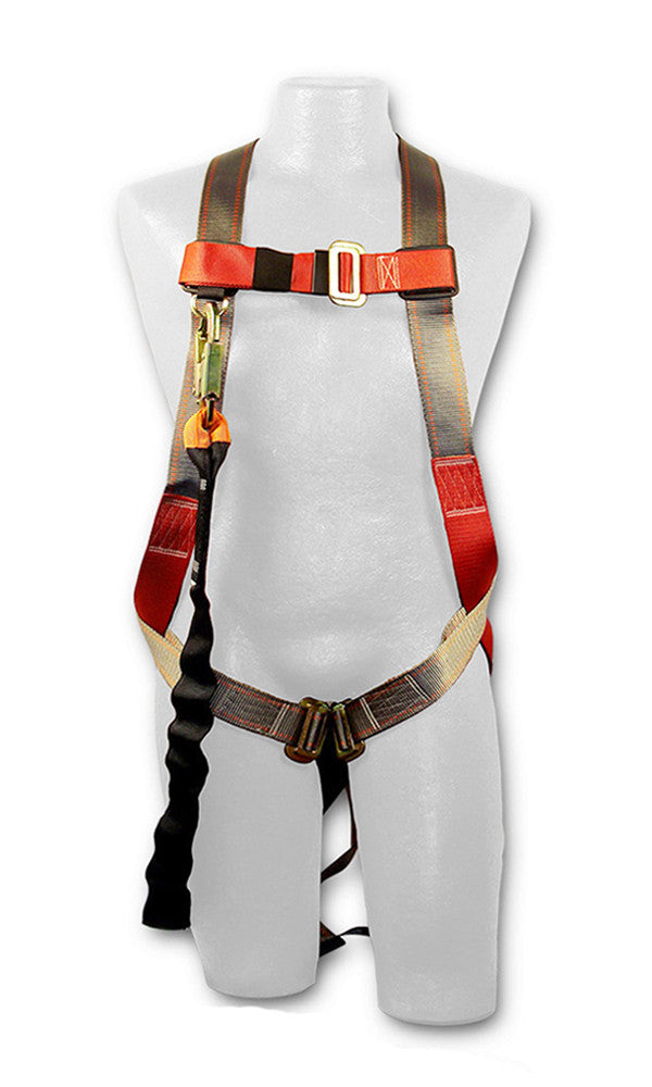 Adjustable Full Body Harness Combo Kit