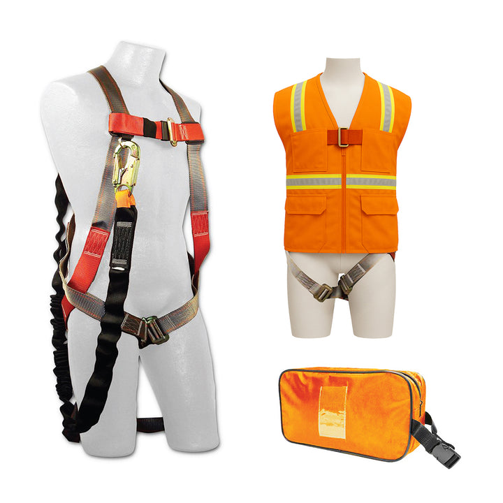 Adjustable Full Body Harness Combo Kit / C-TB201A-16NB-AV