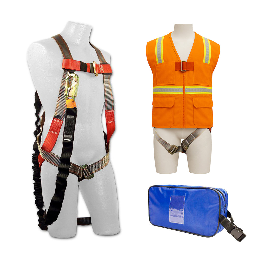 Adjustable Full Body Harness Combo Kit / C-TB201A-16NB-AV