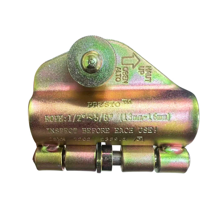 Oリング付き手動ロープグラブ - スチール / FP-7202L-GLD
