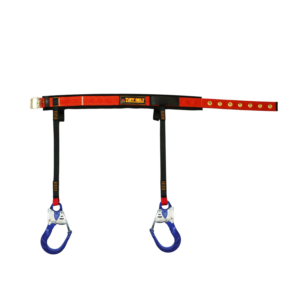 Work Positioning Belt – 5000 lb Rebar Hooks, Padded Fit, Adjustable Safety Harness