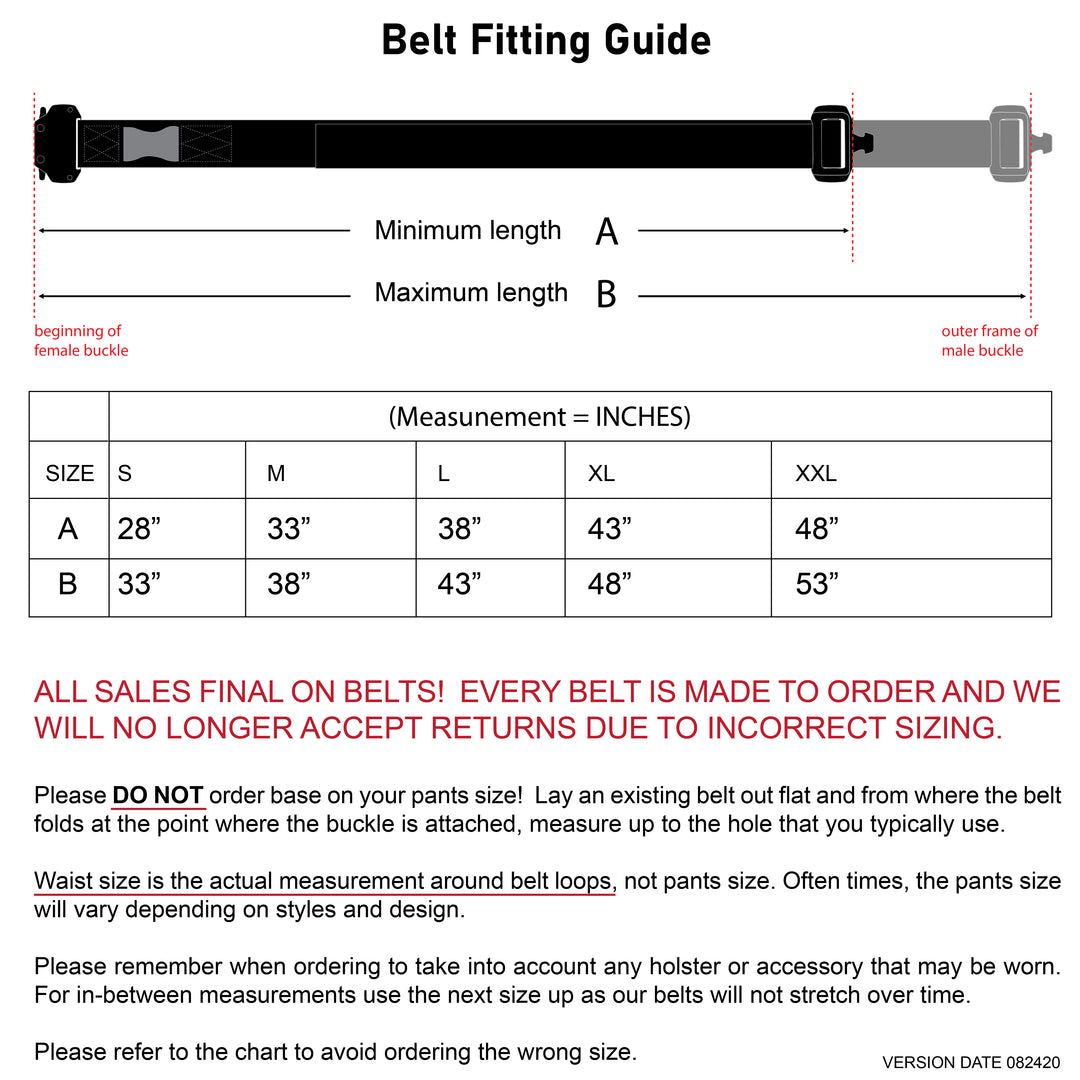 1.75" Undefeated Riggers Belt - Type A