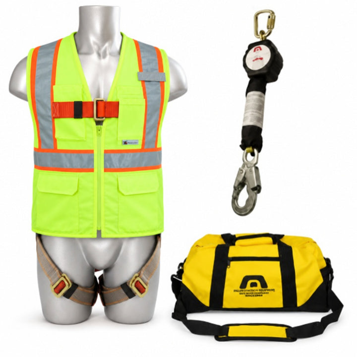 Vest Harness Combo Kit with Mad Dog 6ft SRL & Gear Bag