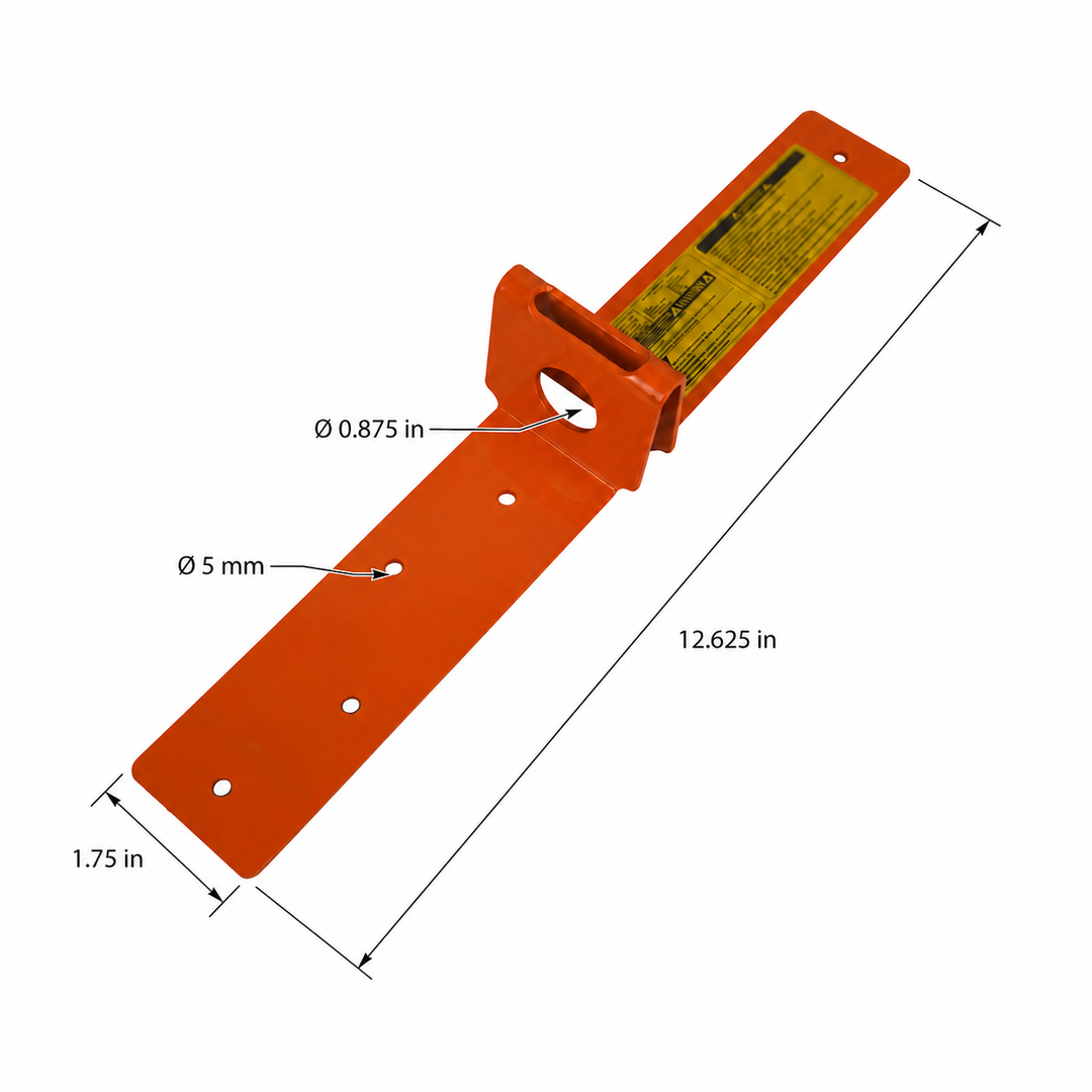 M8-1034 Single-Use Roof Anchor – 5,000 lb Rated, ANSI Z359, with Nails Included