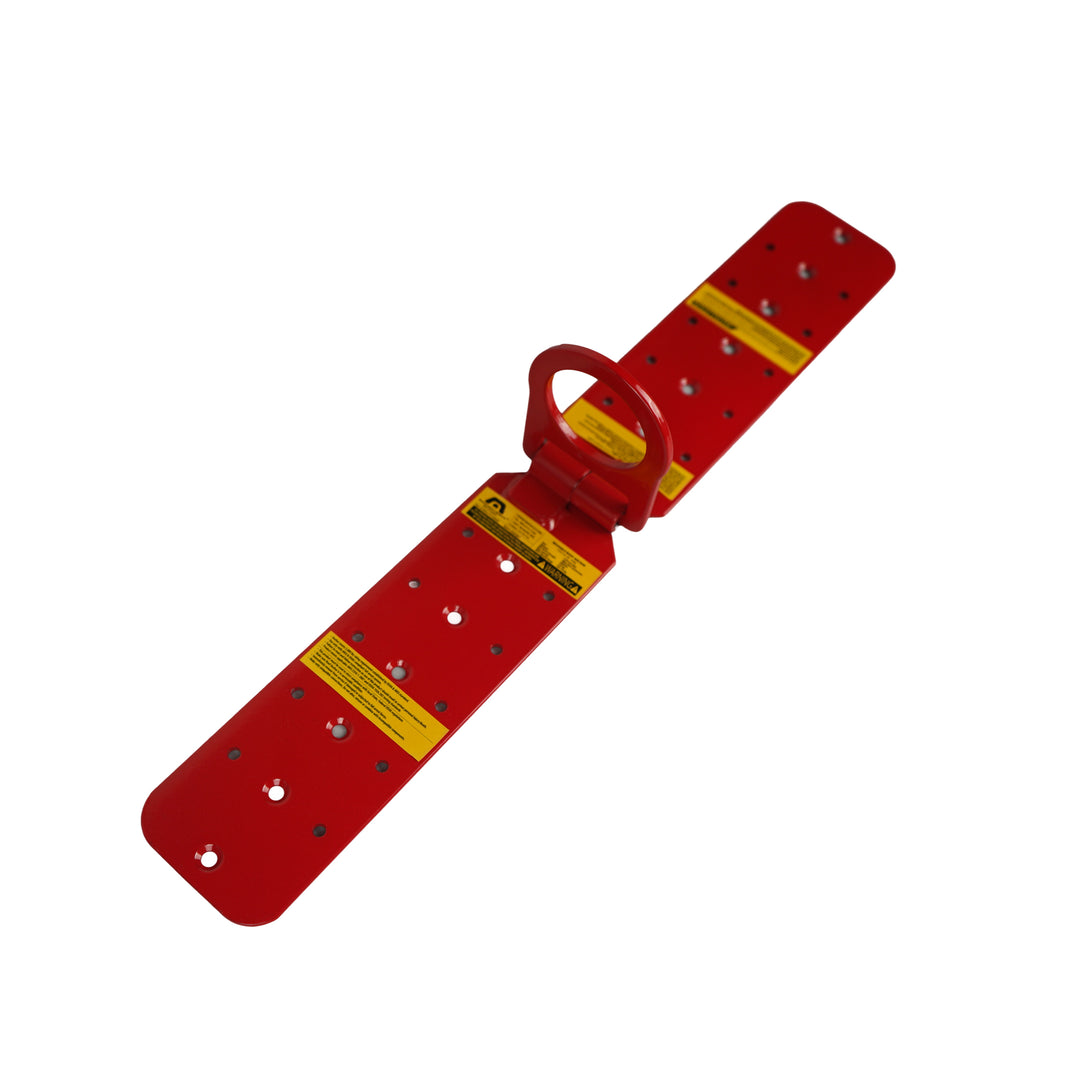 M8-1036 Reusable Roof Anchor – Red D-Ring Anchor, 5,000 lb Rated, ANSI Z359 Compliant