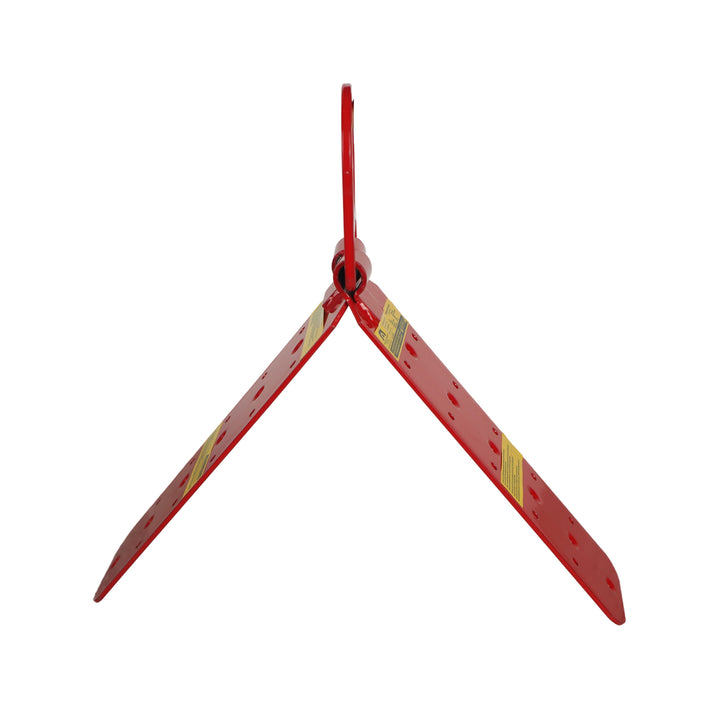 M8-1036 Reusable Roof Anchor – Red D-Ring Anchor, 5,000 lb Rated, ANSI Z359 Compliant