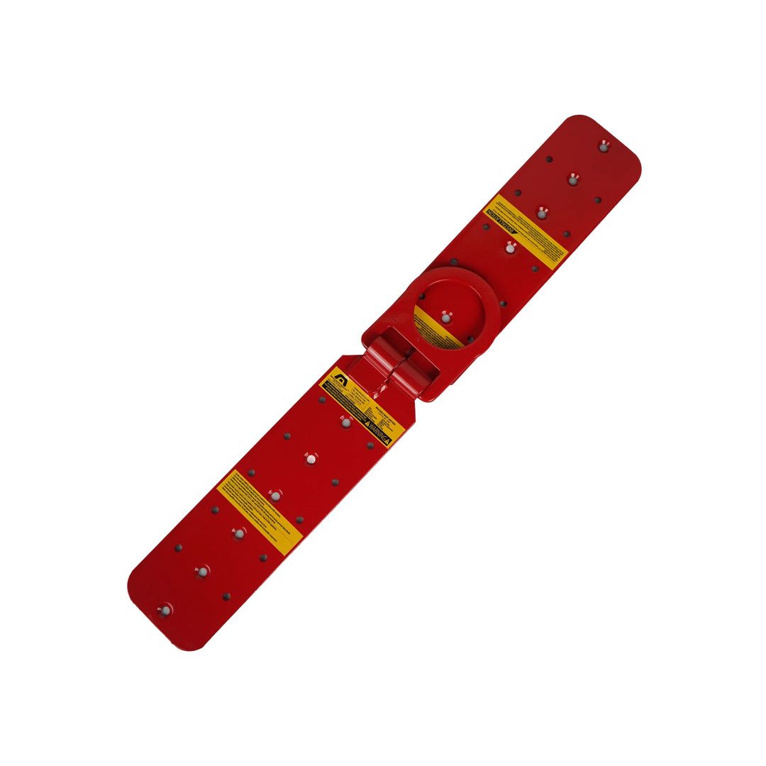 M8-1036 Reusable Roof Anchor – Red D-Ring Anchor, 5,000 lb Rated, ANSI Z359 Compliant