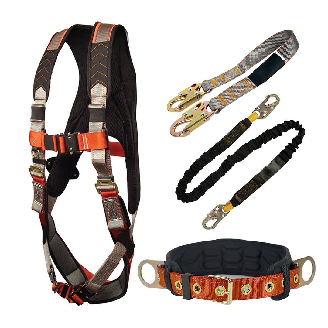 Maximus Fall Safety Harness with Body Belt Combo Kit