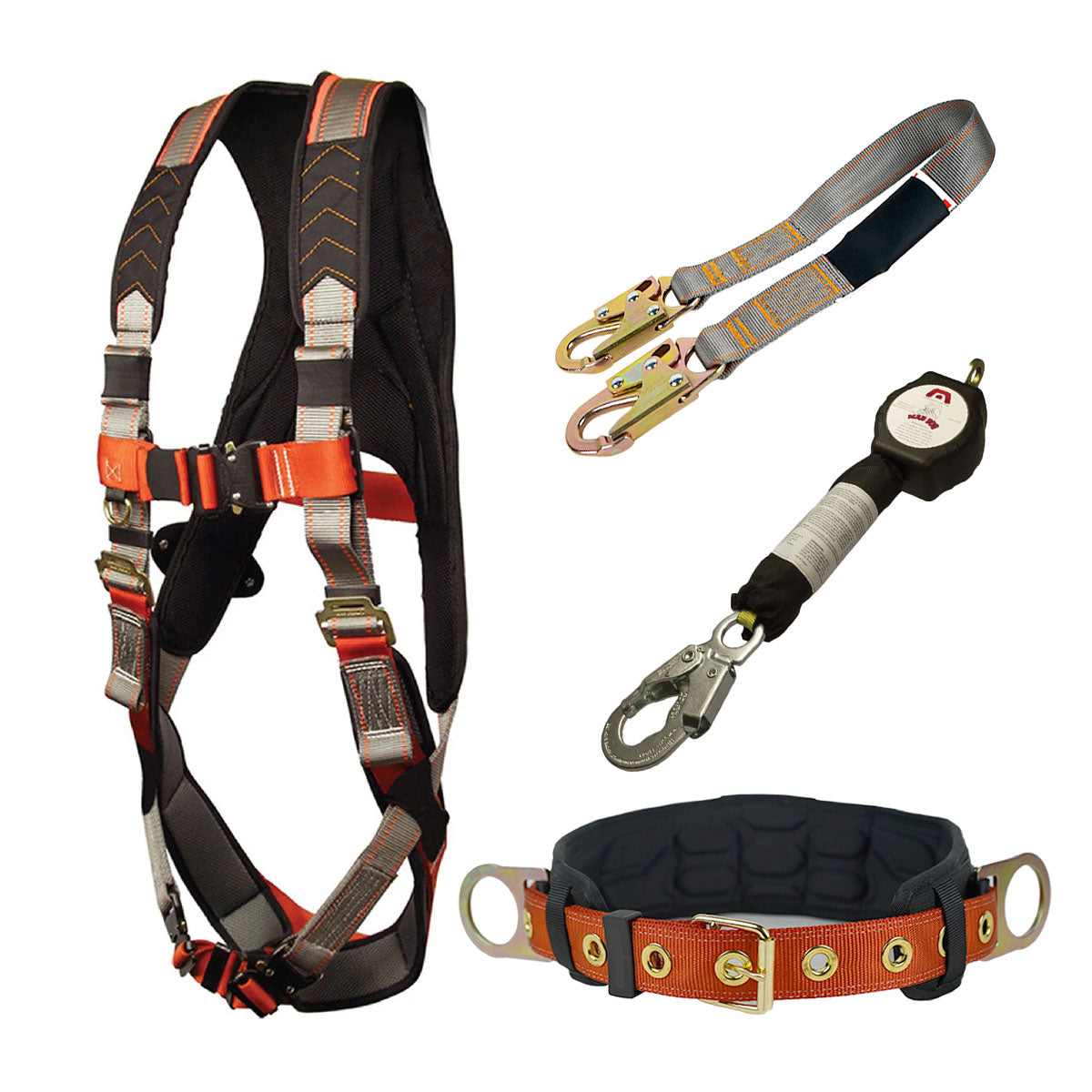 MAXIMUS SPECIALTY FULL BODY HARNESS AND BODY BELT COMBO KIT