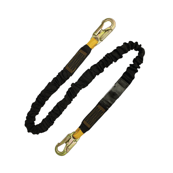 Energy Absorbing Fall Protection Lanyard with Steel Snap Hook