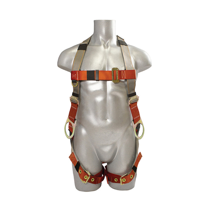 5-Point Adjustable Full Body Harness Combo Kit / C-TB205D+33-3+NB-ORG