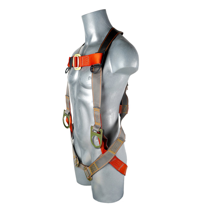 MEWP Full Body Safety Harness with Combo Kit B - OSHA Compliant / C-TB201D+16+33-3-NB-BLU